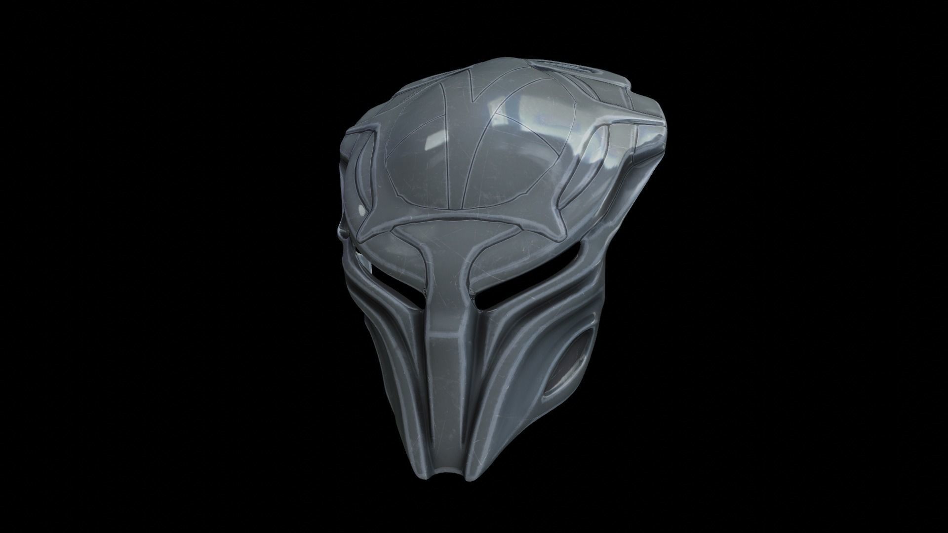 predator cosplay mask 3D print model_1