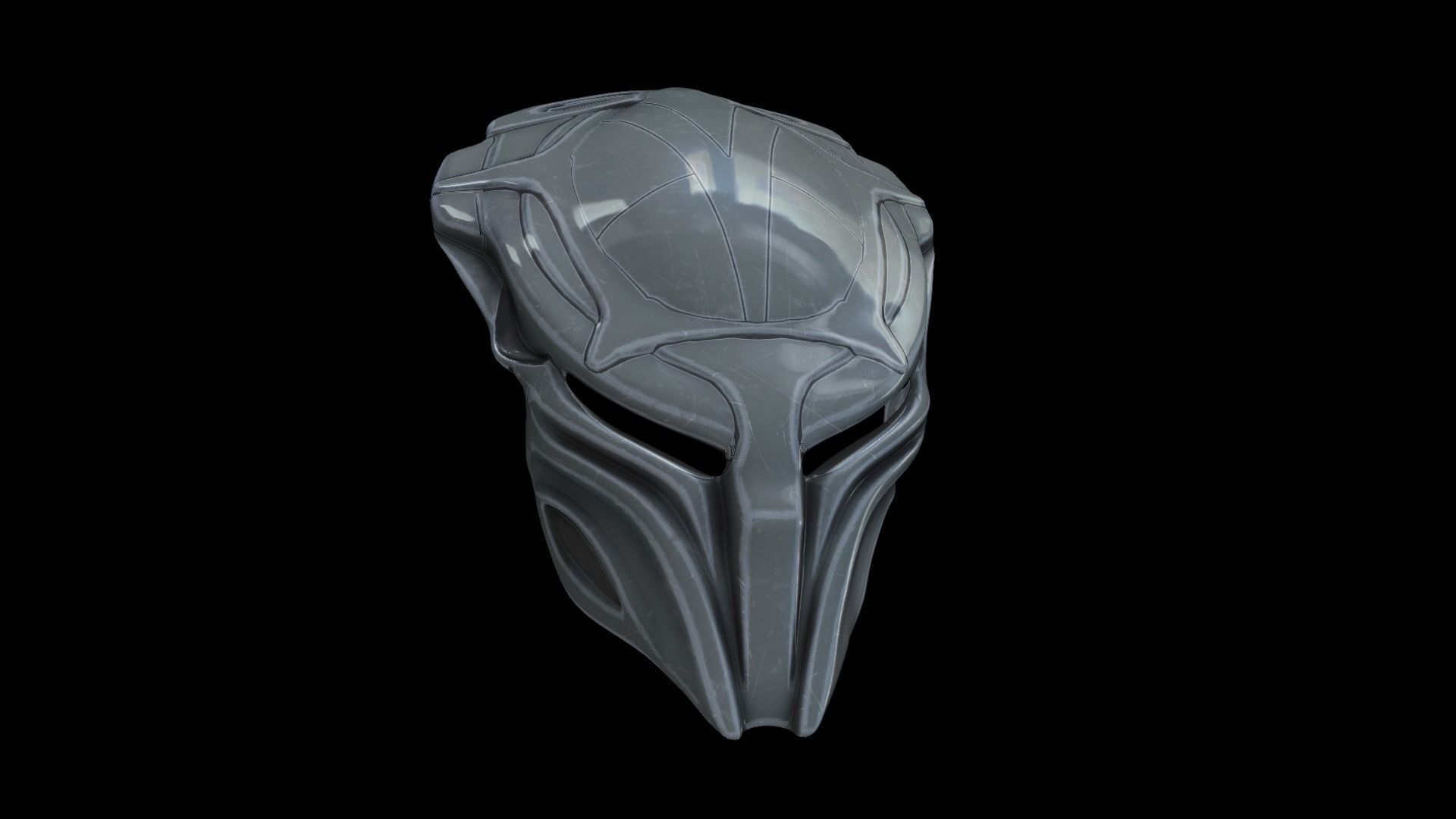 predator cosplay mask 3D print model_7