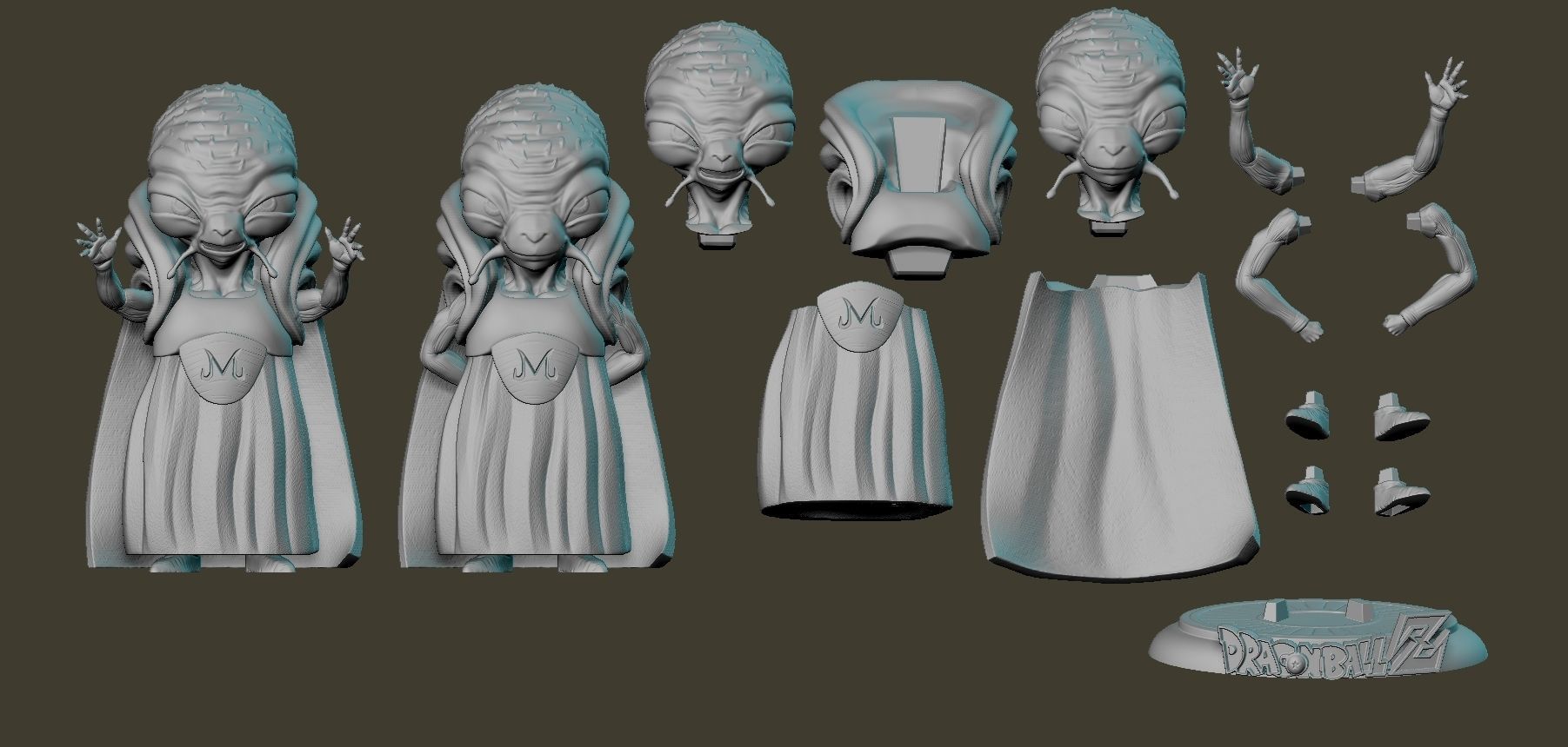 Babidi Dragonball Z 3D print model_1