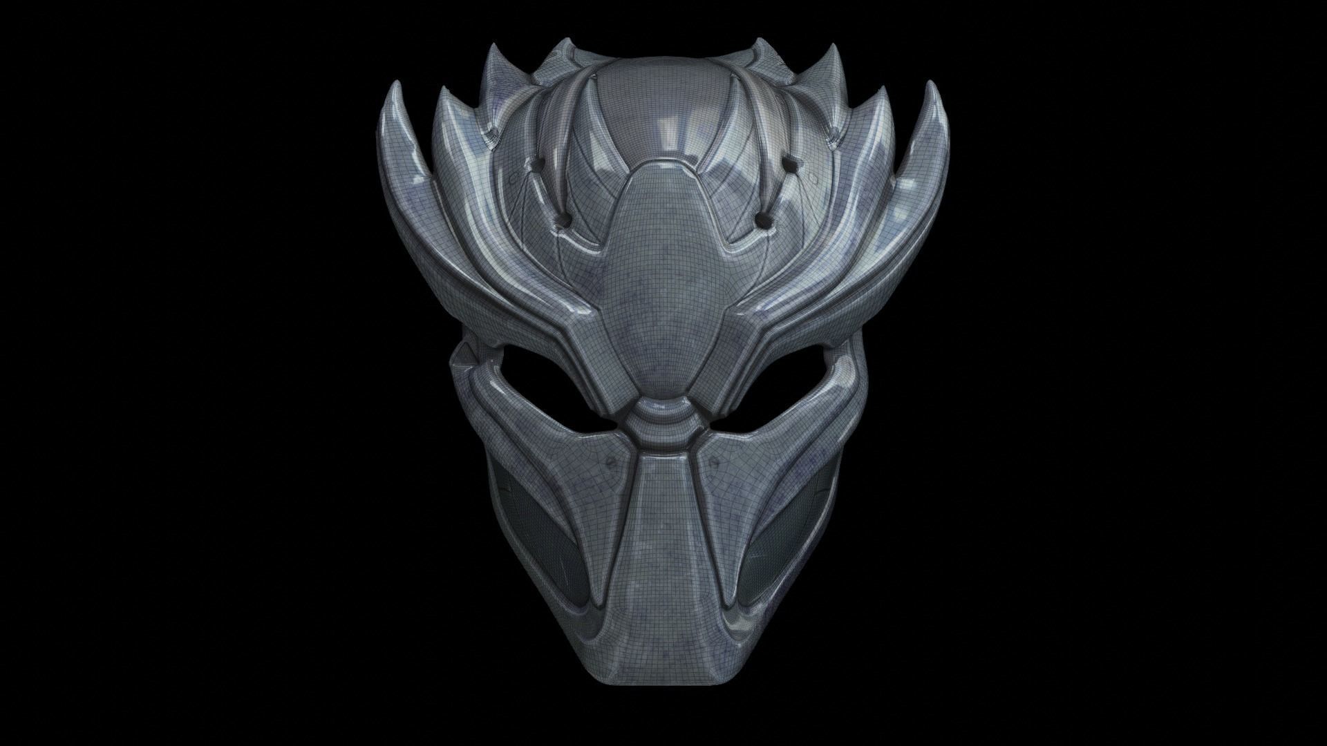 predator cosplay mask 3D print model_8