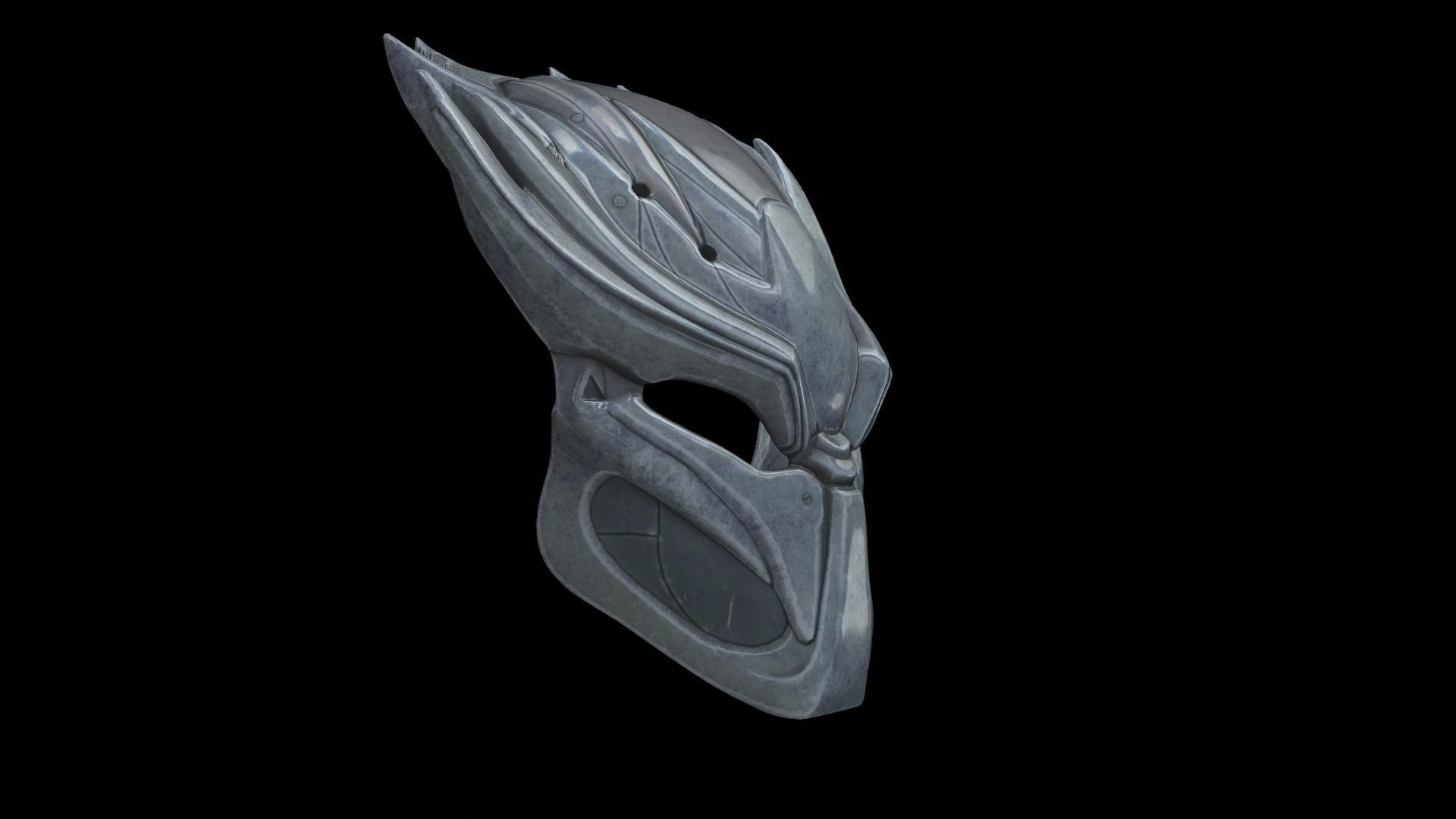 predator cosplay mask 3D print model_6