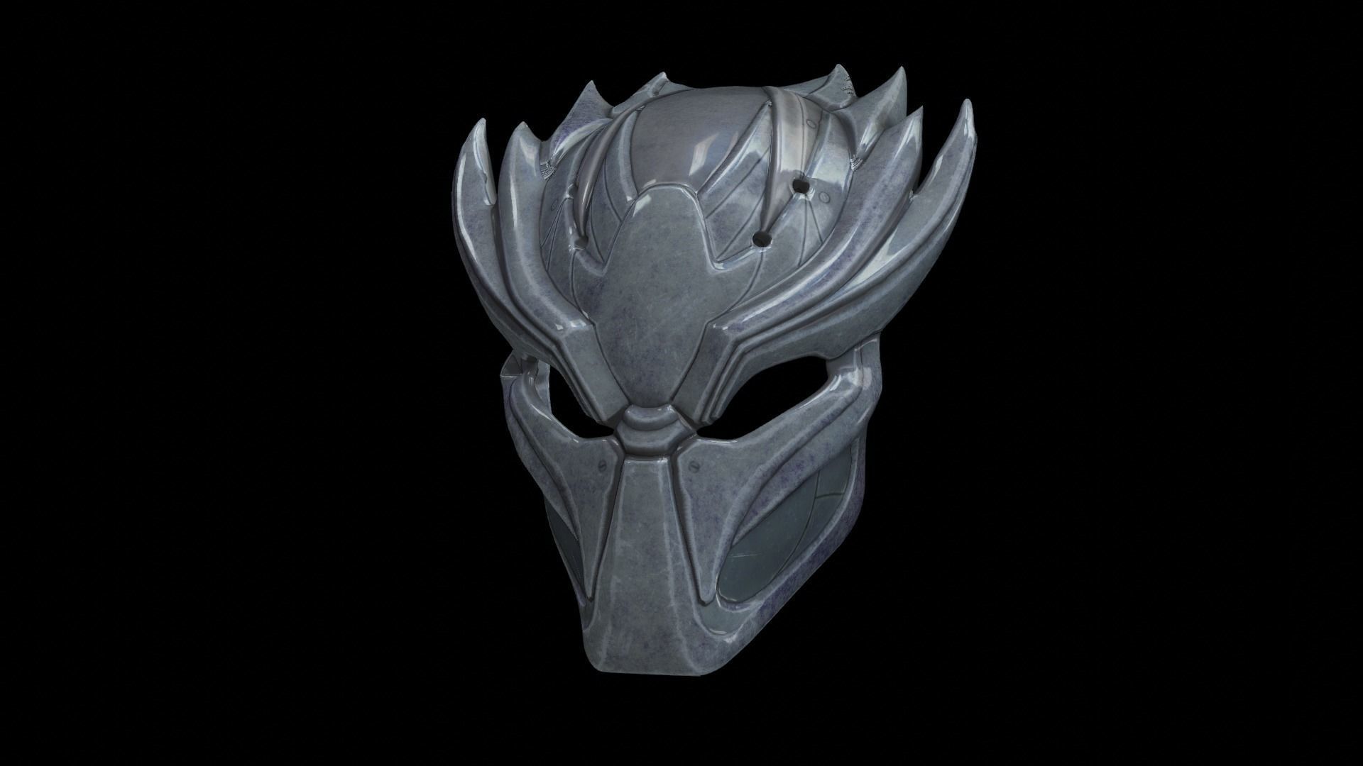 predator cosplay mask 3D print model_1