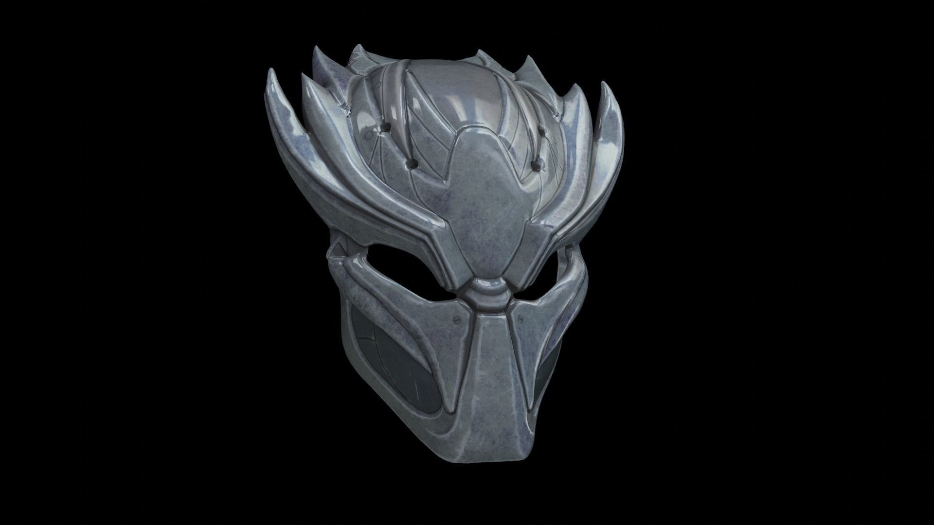 predator cosplay mask 3D print model_7