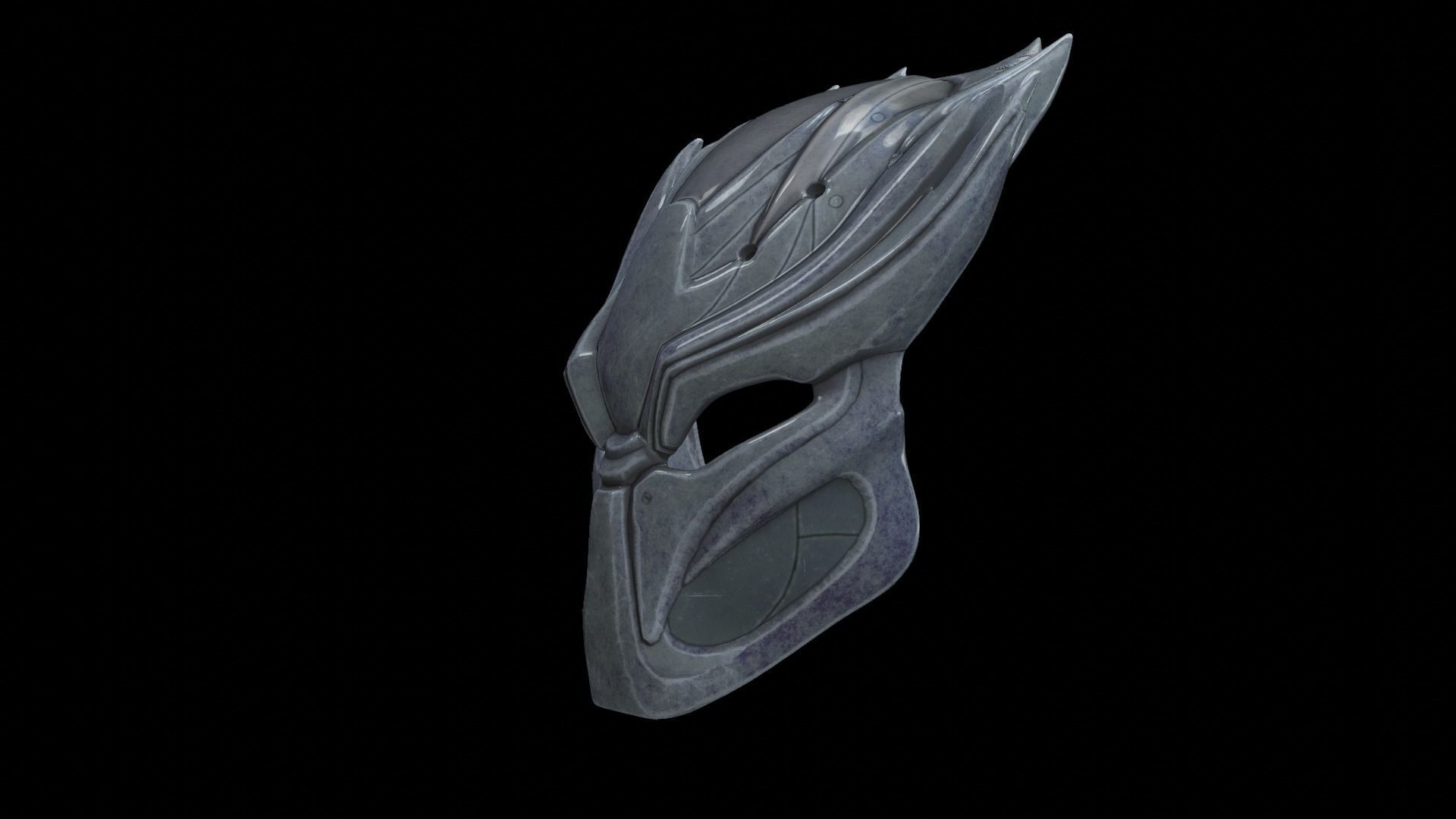 predator cosplay mask 3D print model_2