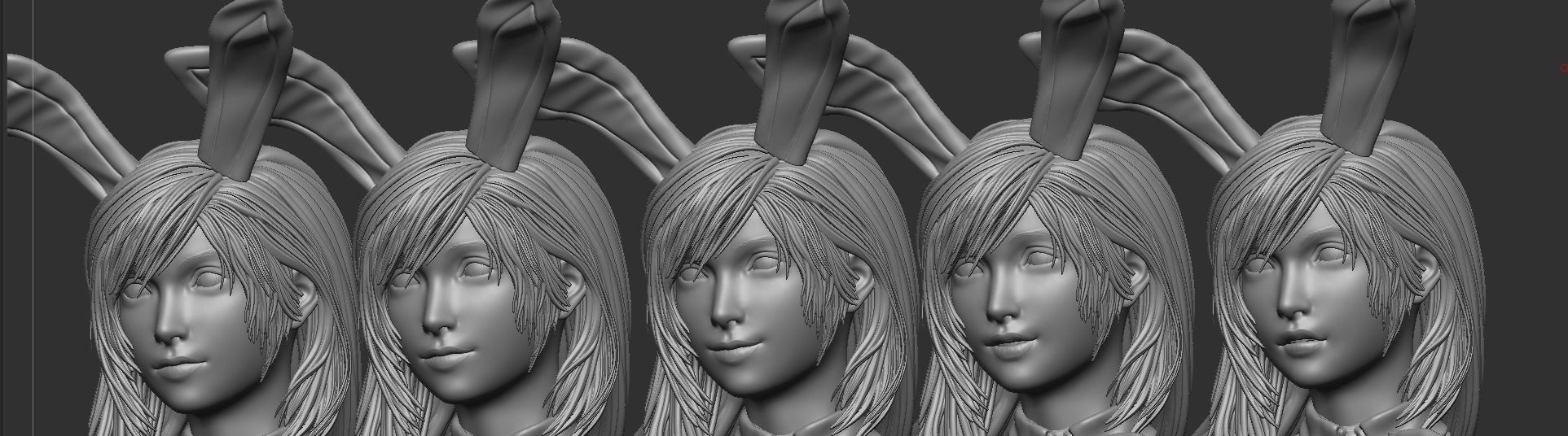 Tifa Lockhart BUNNY ver Final Fantasy VII REMAKE HIDEF KEYED 3D print model_3