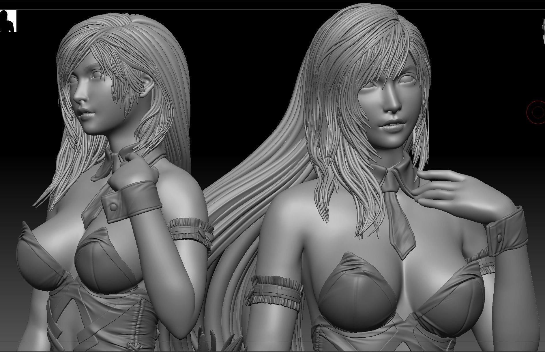 Tifa Lockhart BUNNY ver Final Fantasy VII REMAKE HIDEF KEYED 3D print model_6