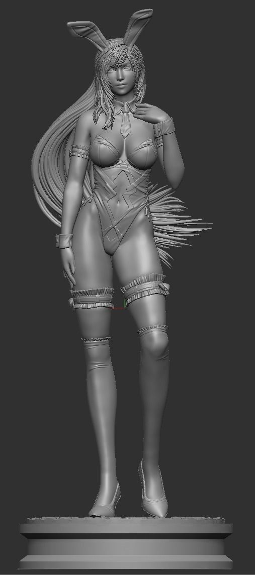 Tifa Lockhart BUNNY ver Final Fantasy VII REMAKE HIDEF KEYED 3D print model_2