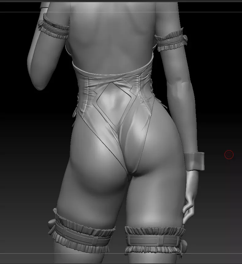 Tifa Lockhart BUNNY ver Final Fantasy VII REMAKE HIDEF KEYED 3D print model_0