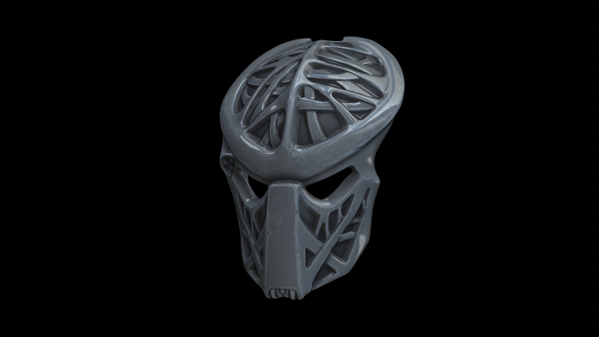 predator cosplay mask 3D print model_1