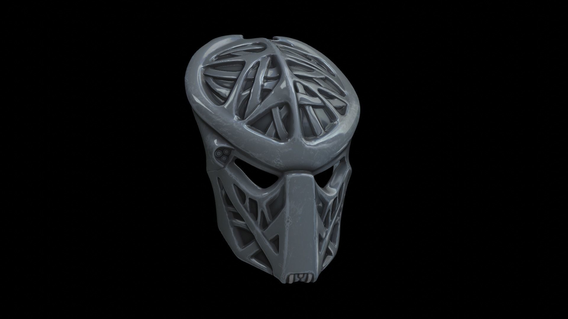 predator cosplay mask 3D print model_7