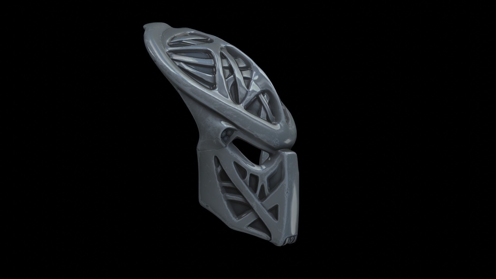 predator cosplay mask 3D print model_6