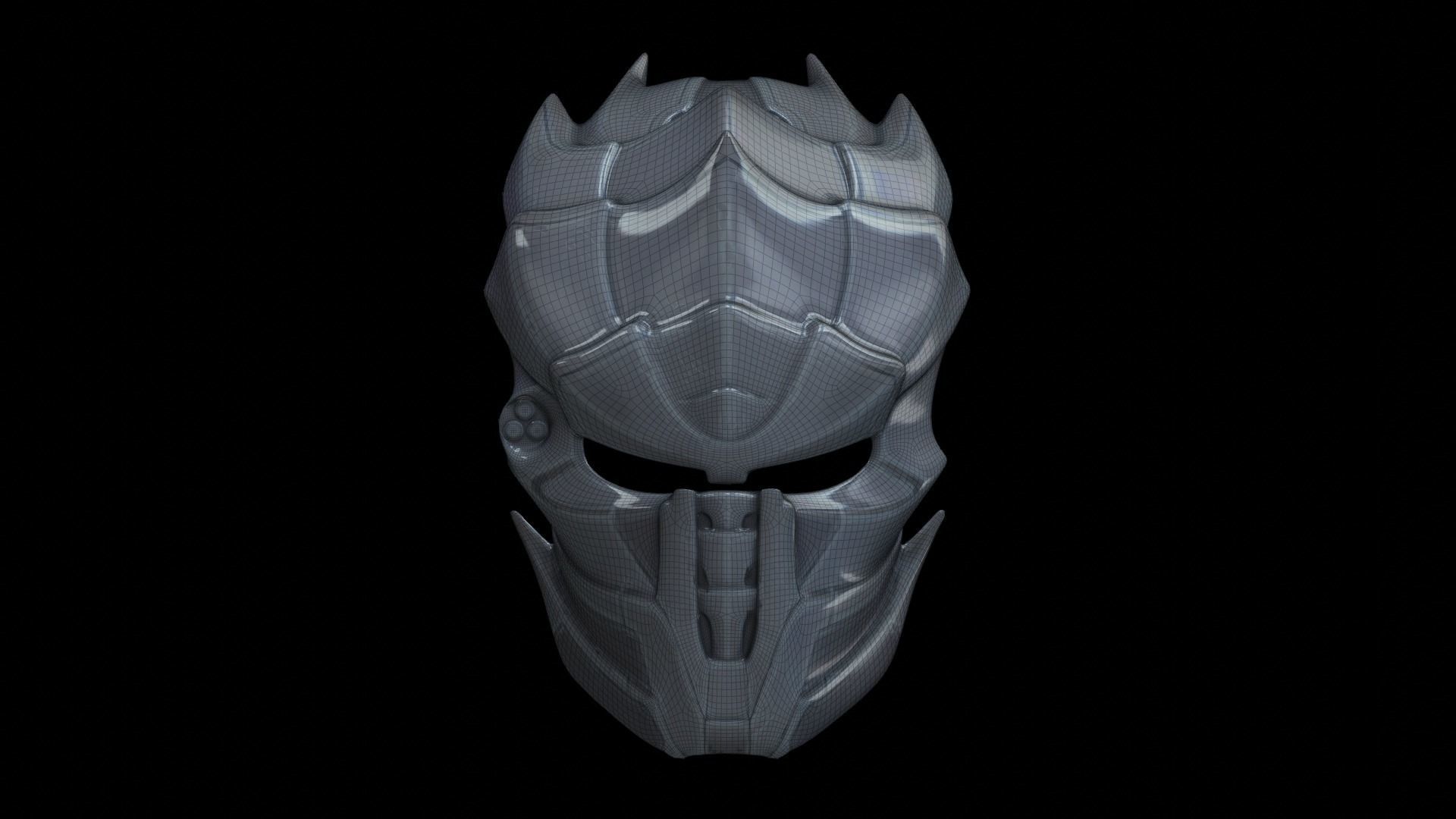predator cosplay mask 3D print model_8