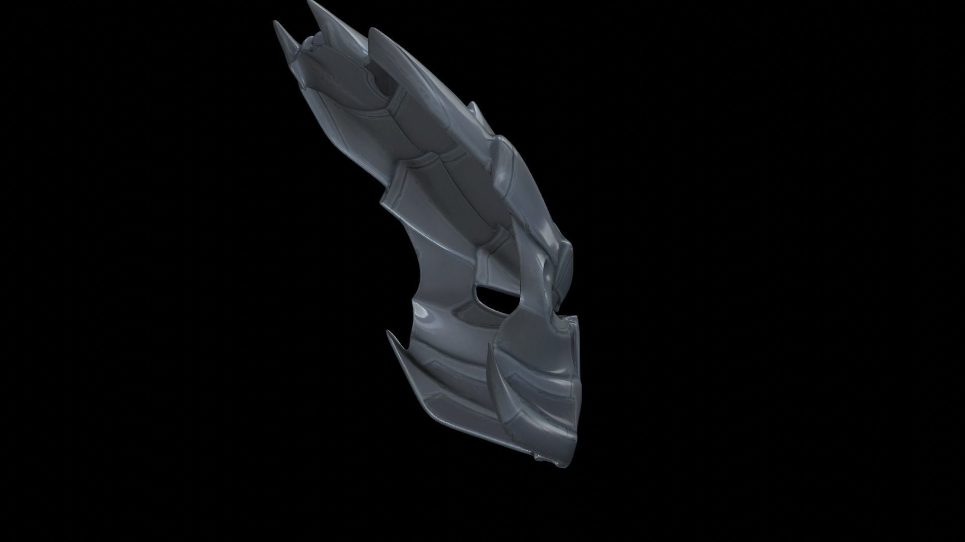 predator cosplay mask 3D print model_5