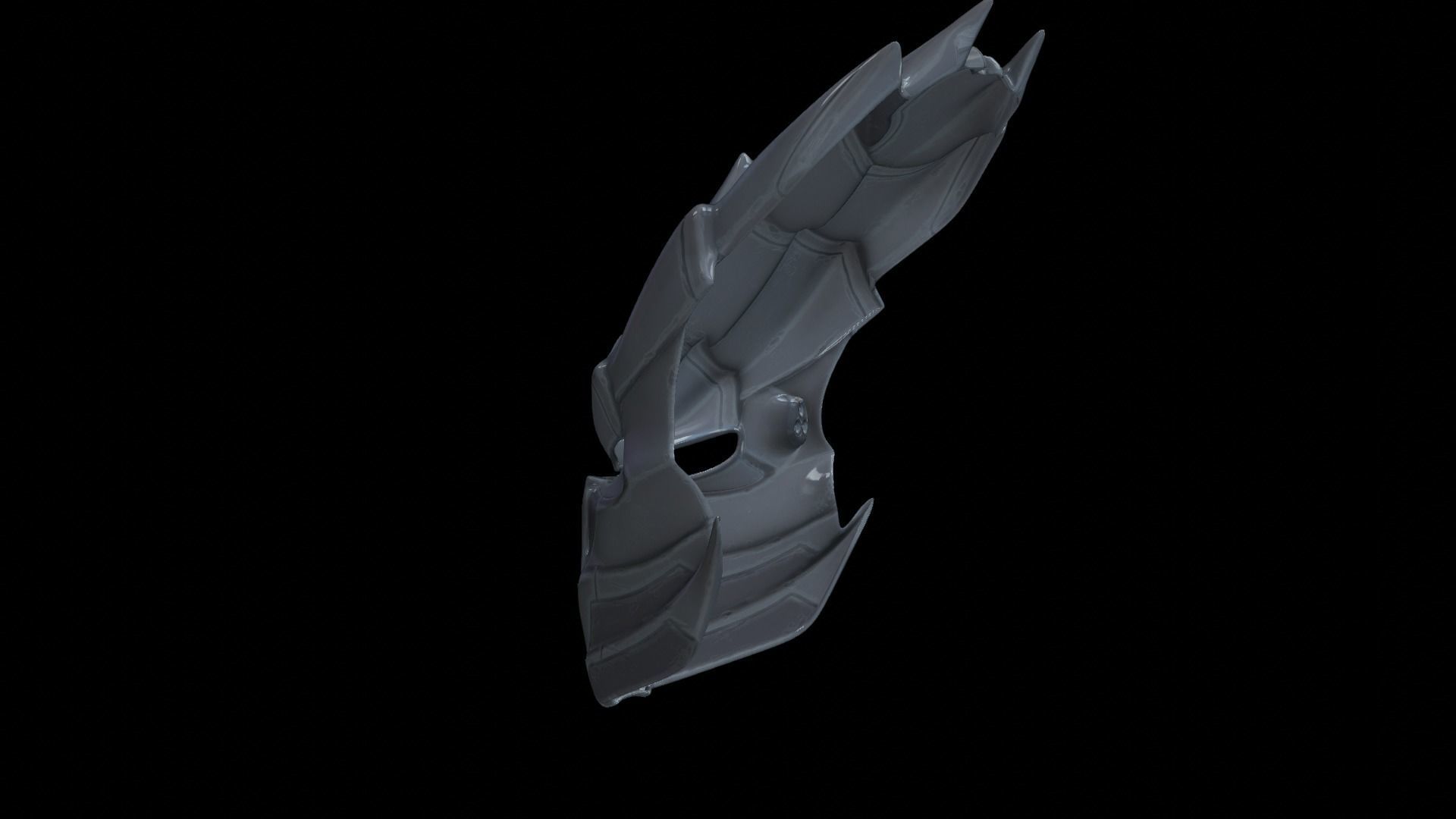 predator cosplay mask 3D print model_3