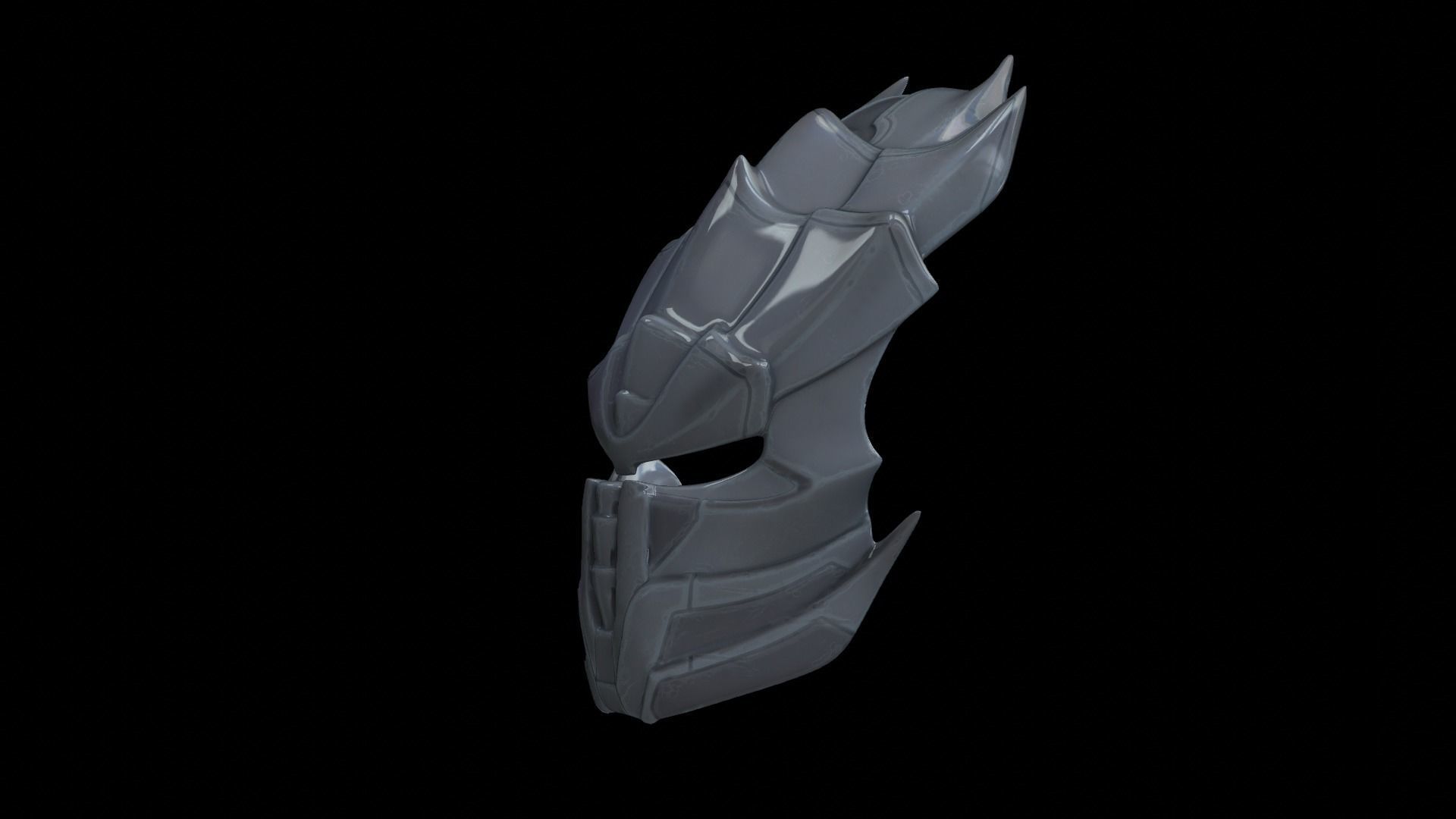 predator cosplay mask 3D print model_2