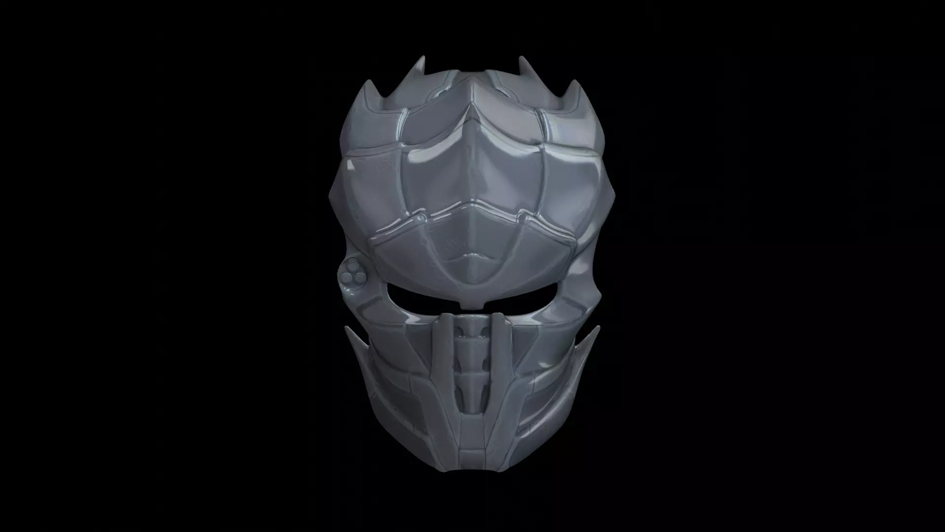 predator cosplay mask 3D print model_0