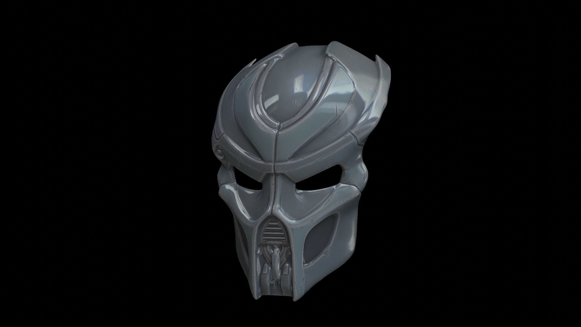 predator cosplay mask 3D print model_1