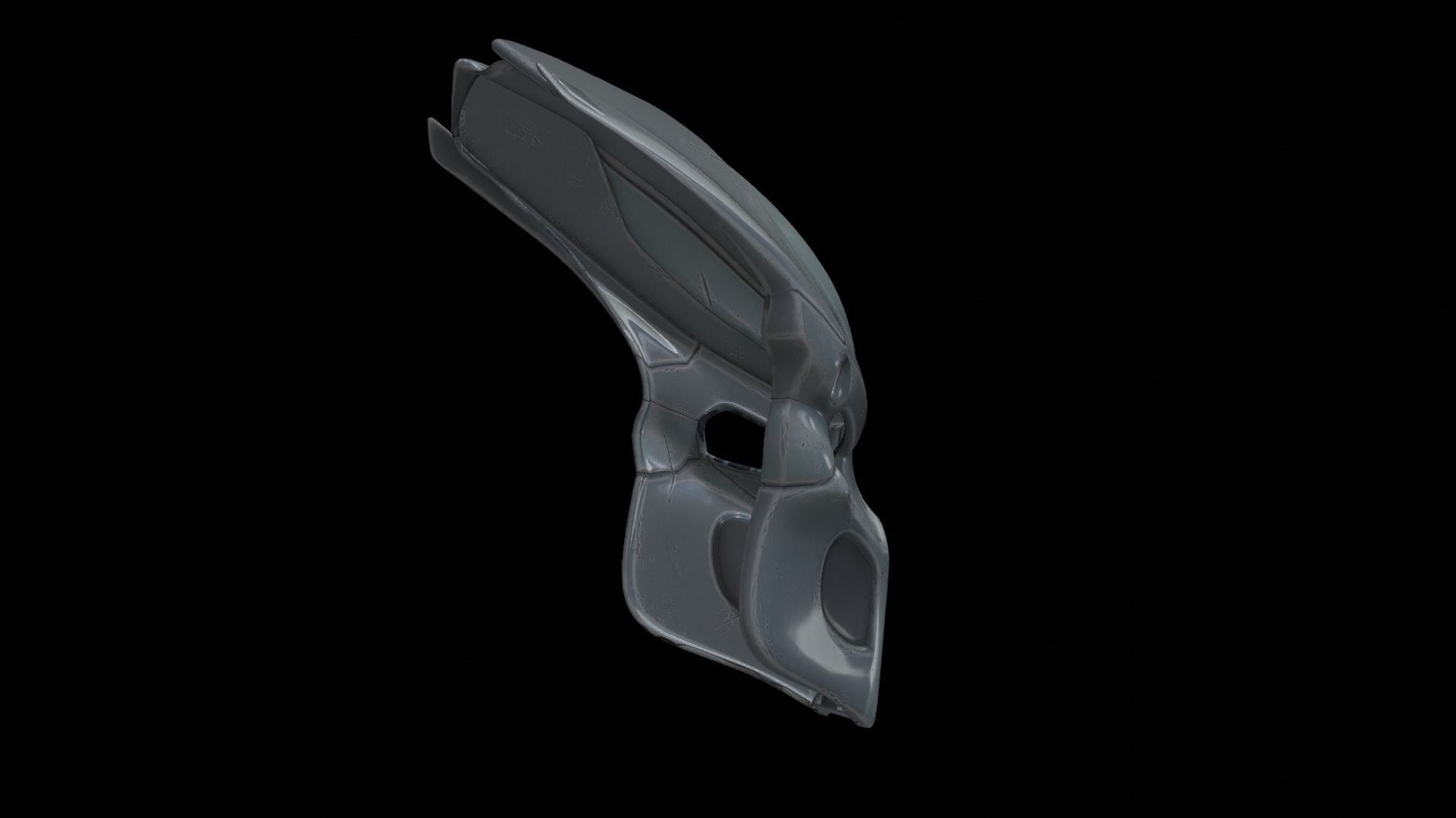 predator cosplay mask 3D print model_5