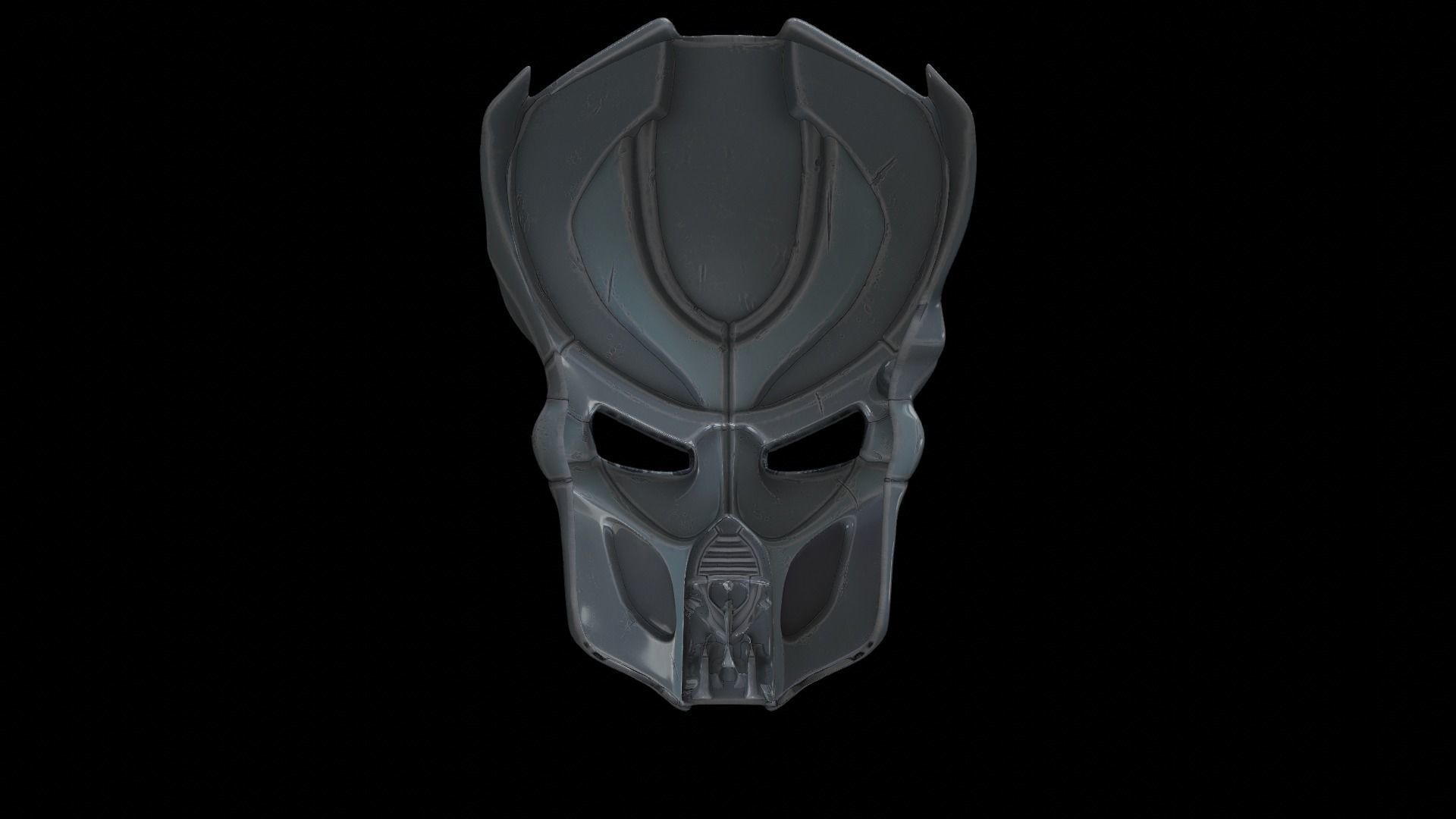 predator cosplay mask 3D print model_4