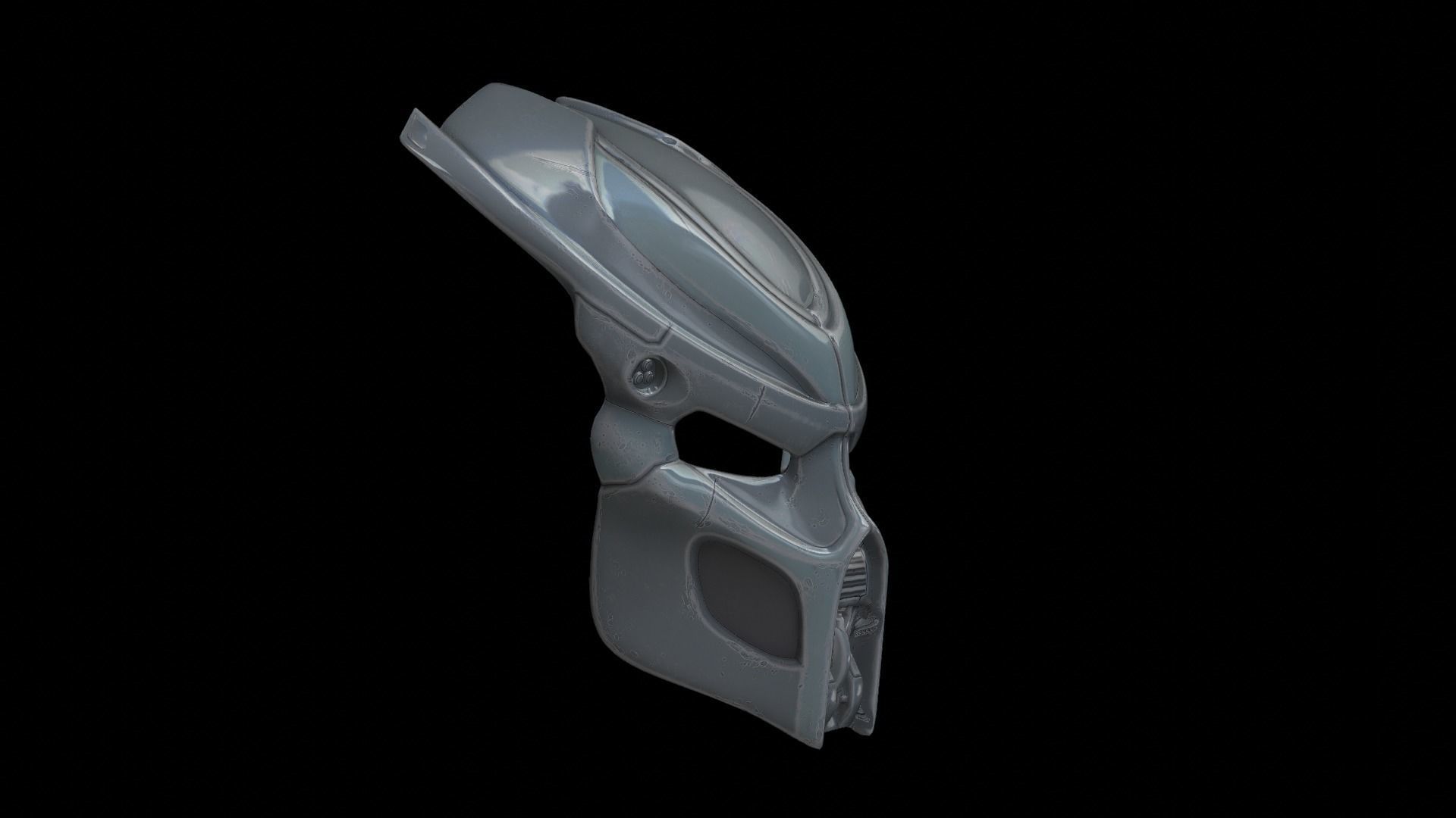predator cosplay mask 3D print model_6