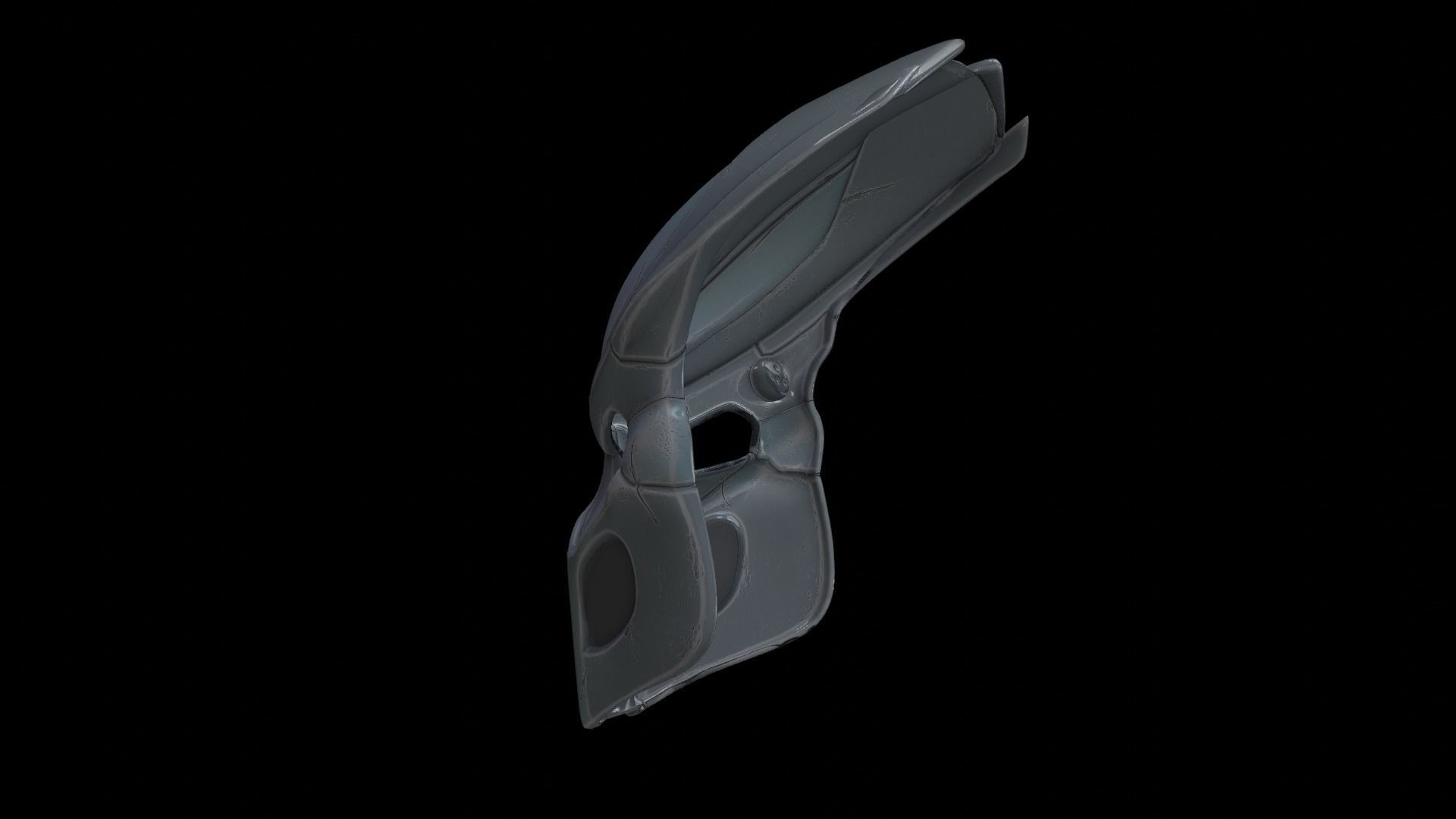 predator cosplay mask 3D print model_3