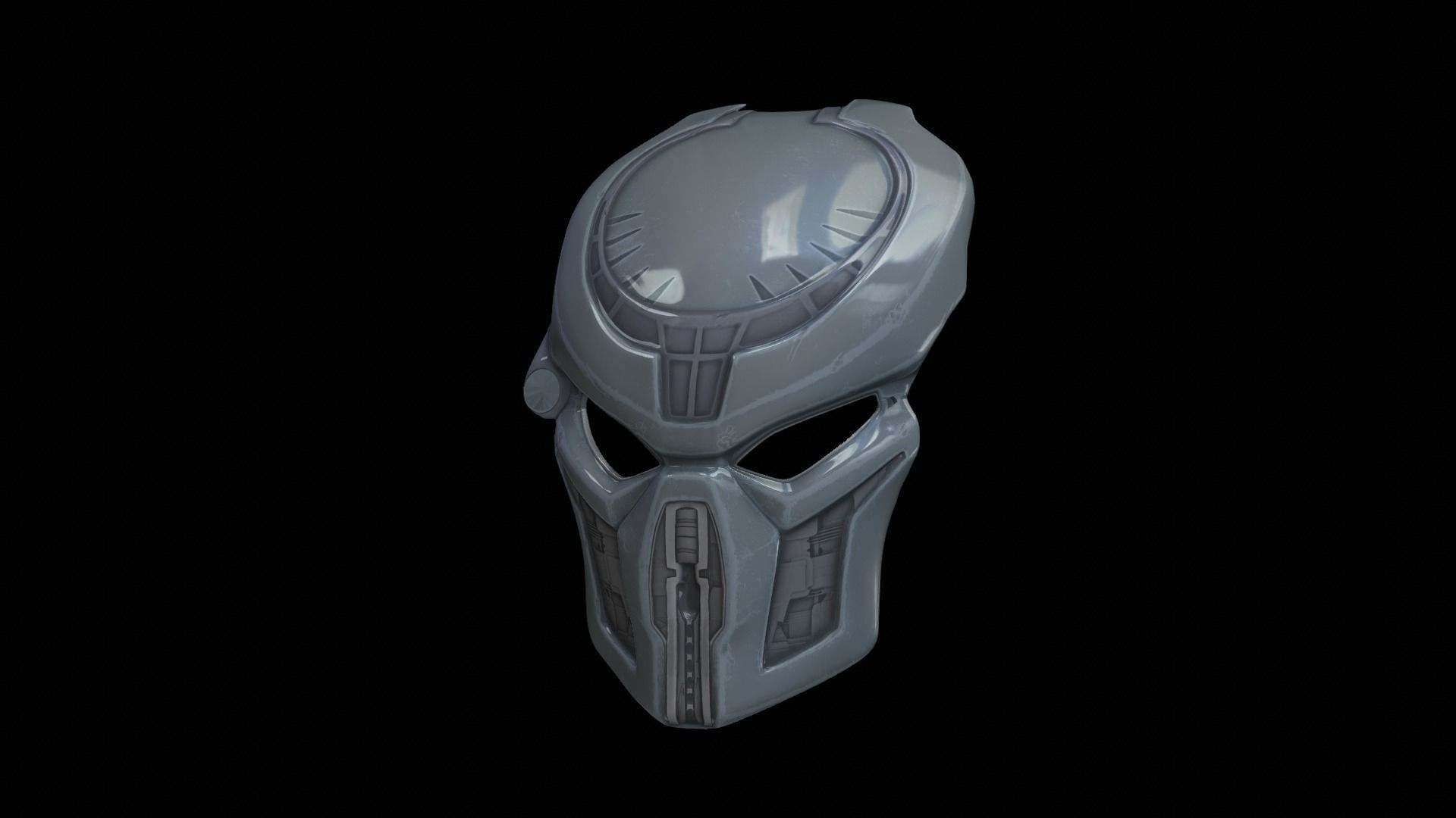 predator cosplay mask 3D print model_1