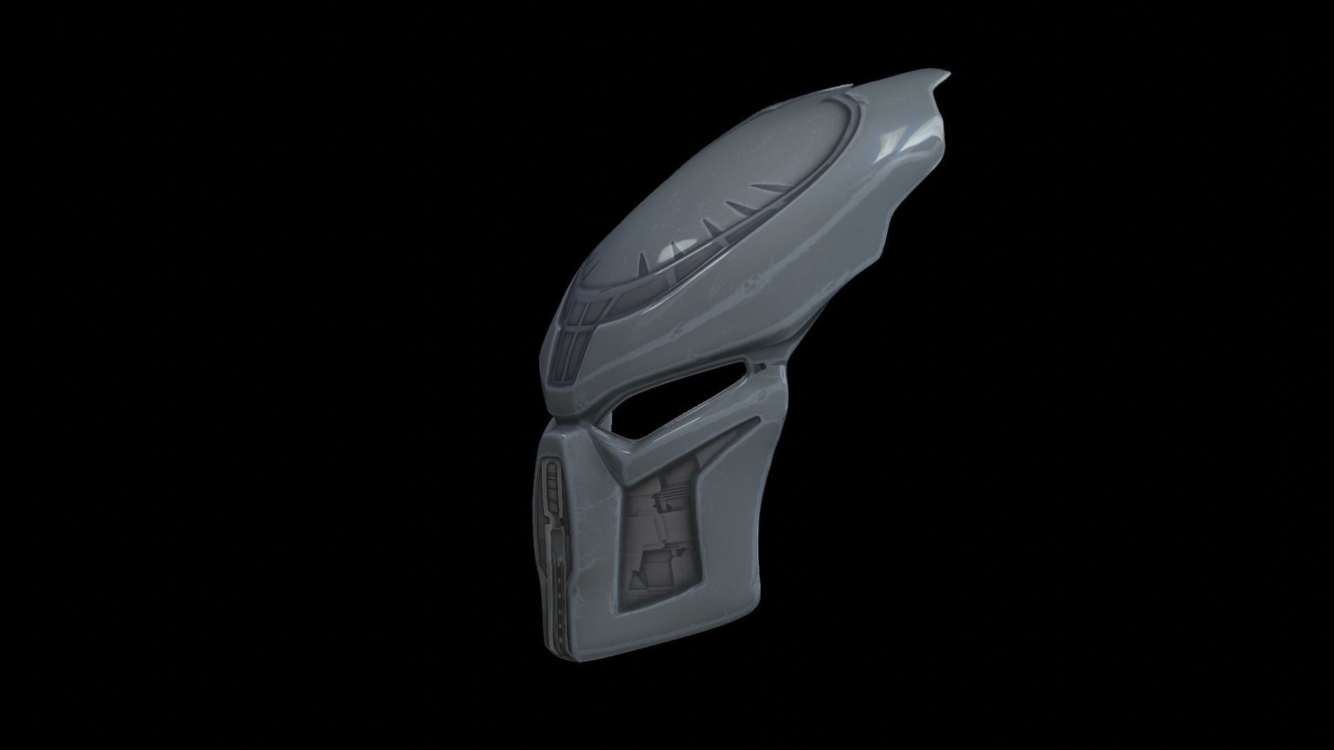 predator cosplay mask 3D print model_2