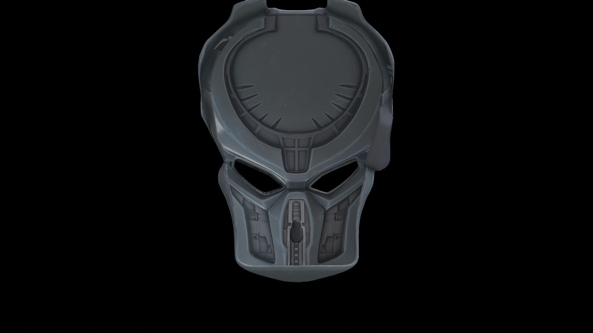 predator cosplay mask 3D print model_4