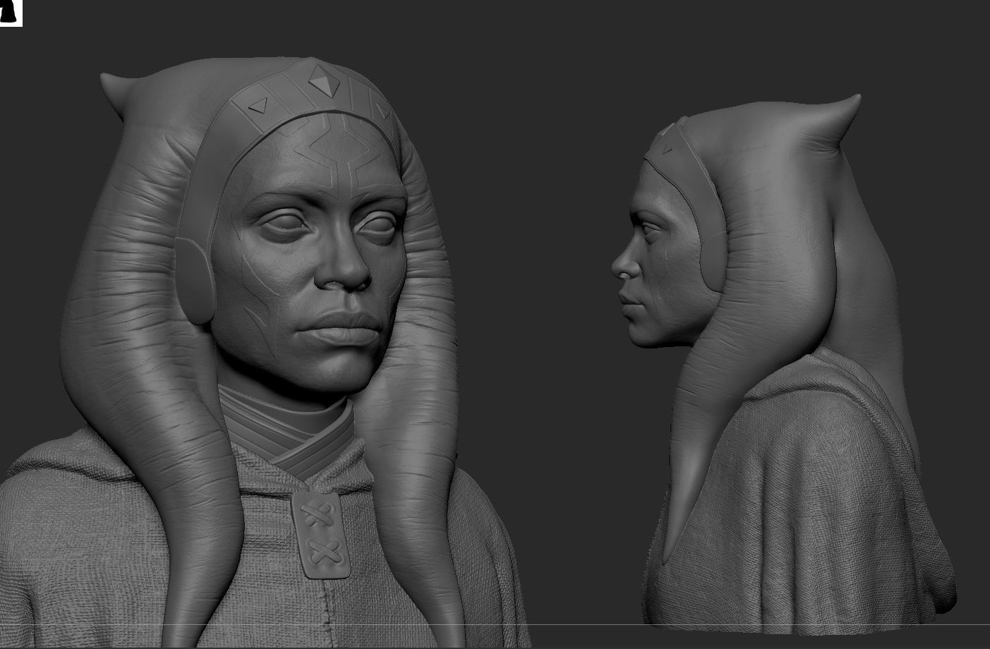 Ahsoka Tano Rosario Dawson 3D print model_20