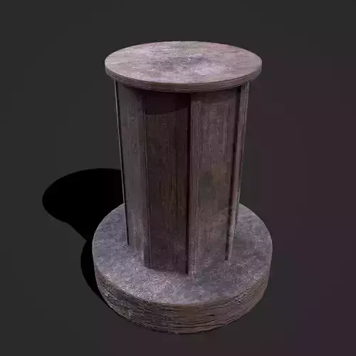 Pottery Wheel Design Two  Low-poly 3D model