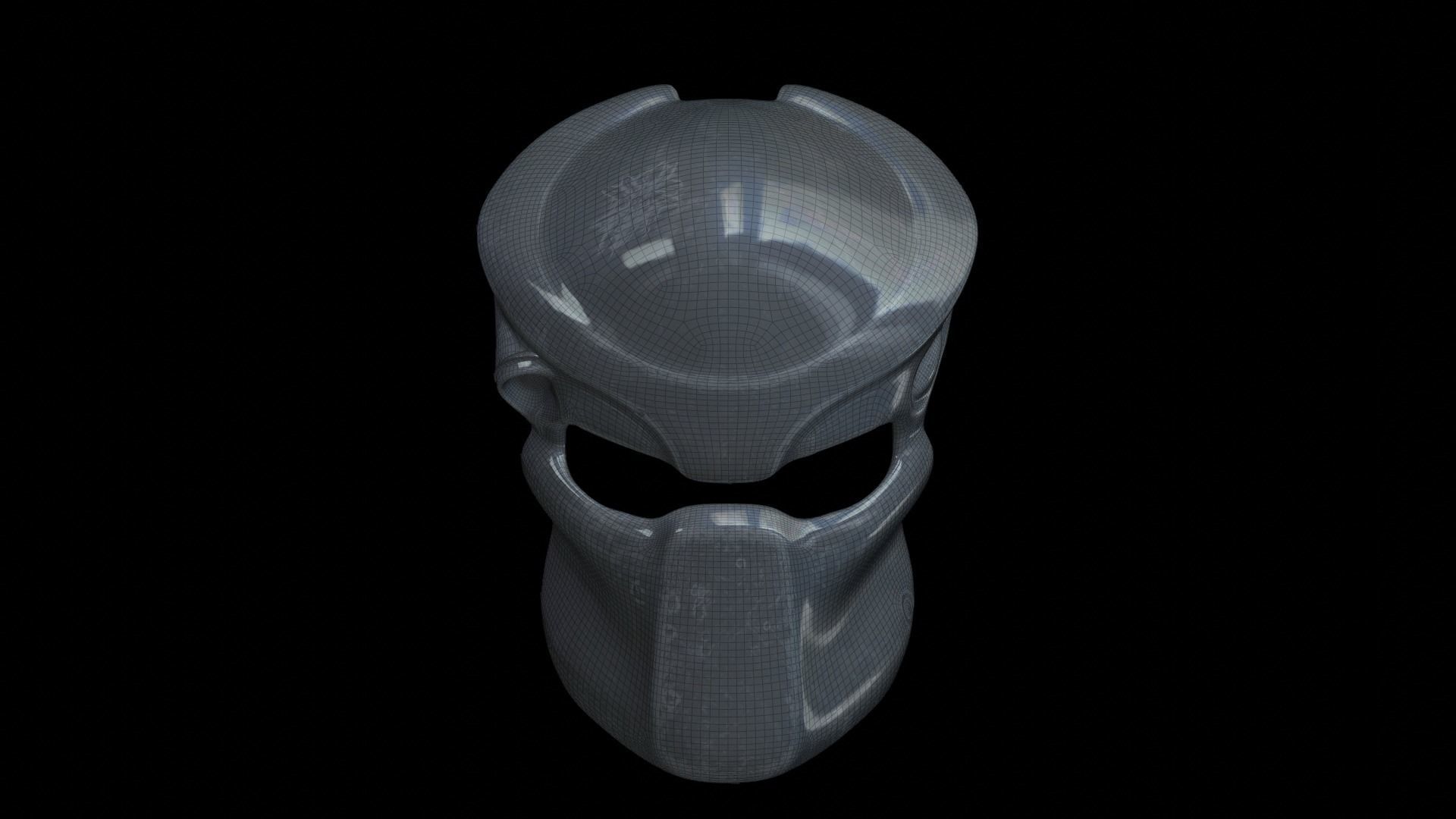 predator cosplay mask 3D print model_8