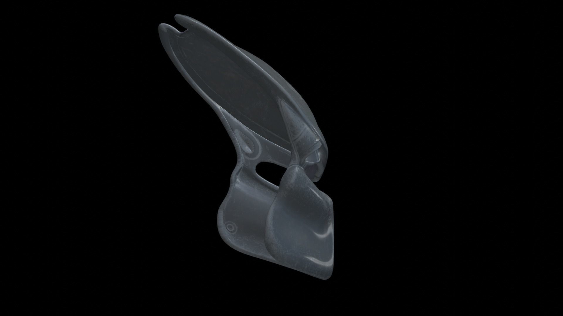 predator cosplay mask 3D print model_5