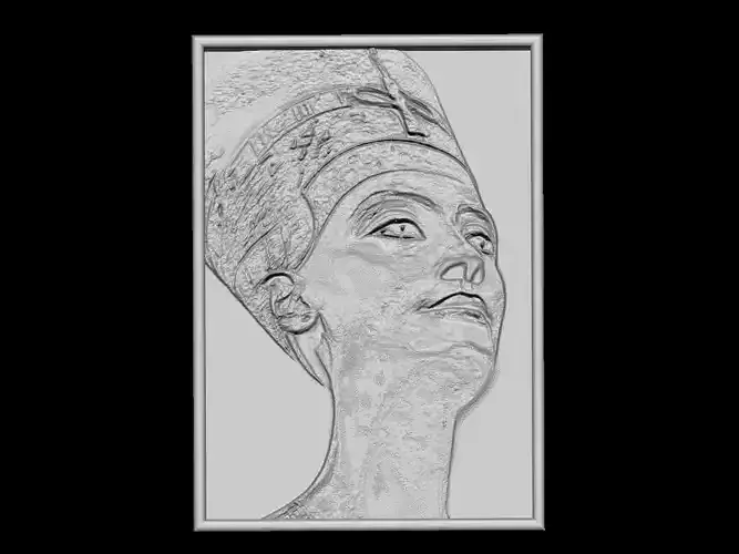 Nefertiti egyptian head of queen