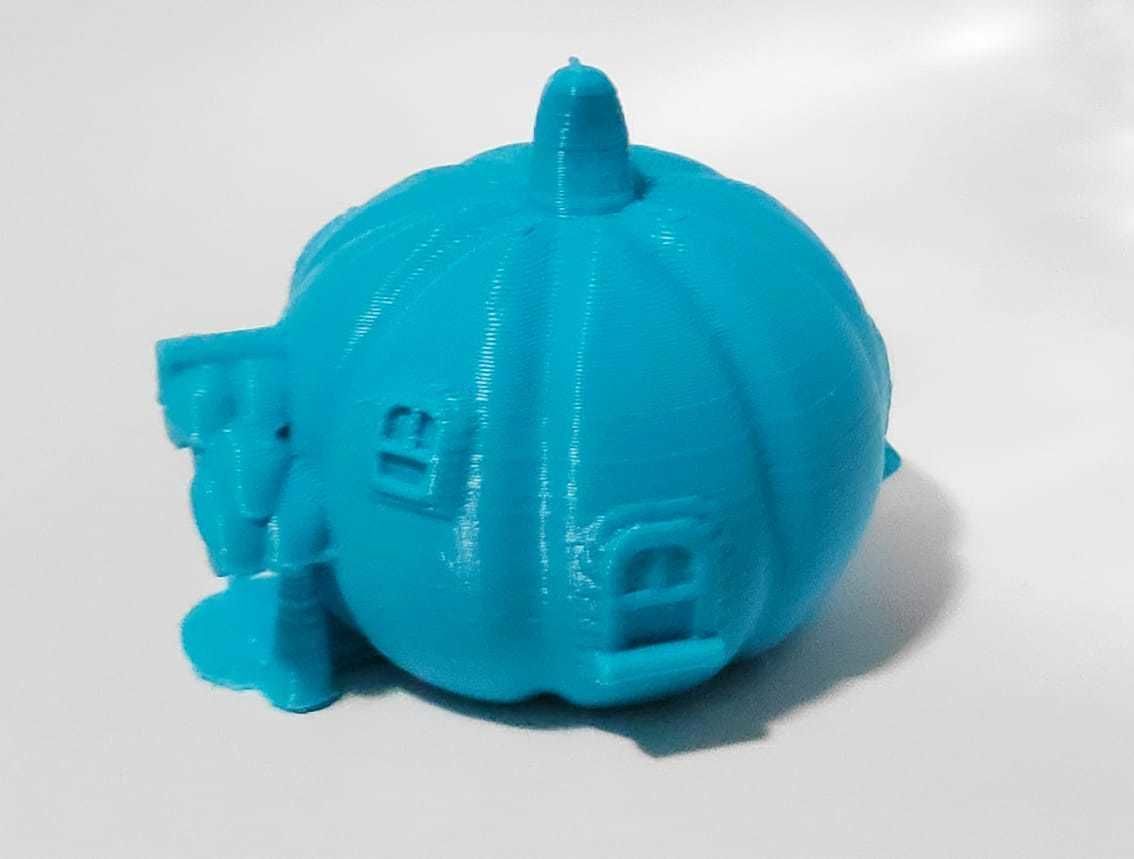 Gnome Pumpkin House 3D print model_6