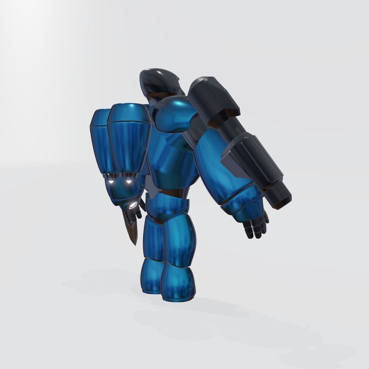 3D rocketman robot 3D model_5