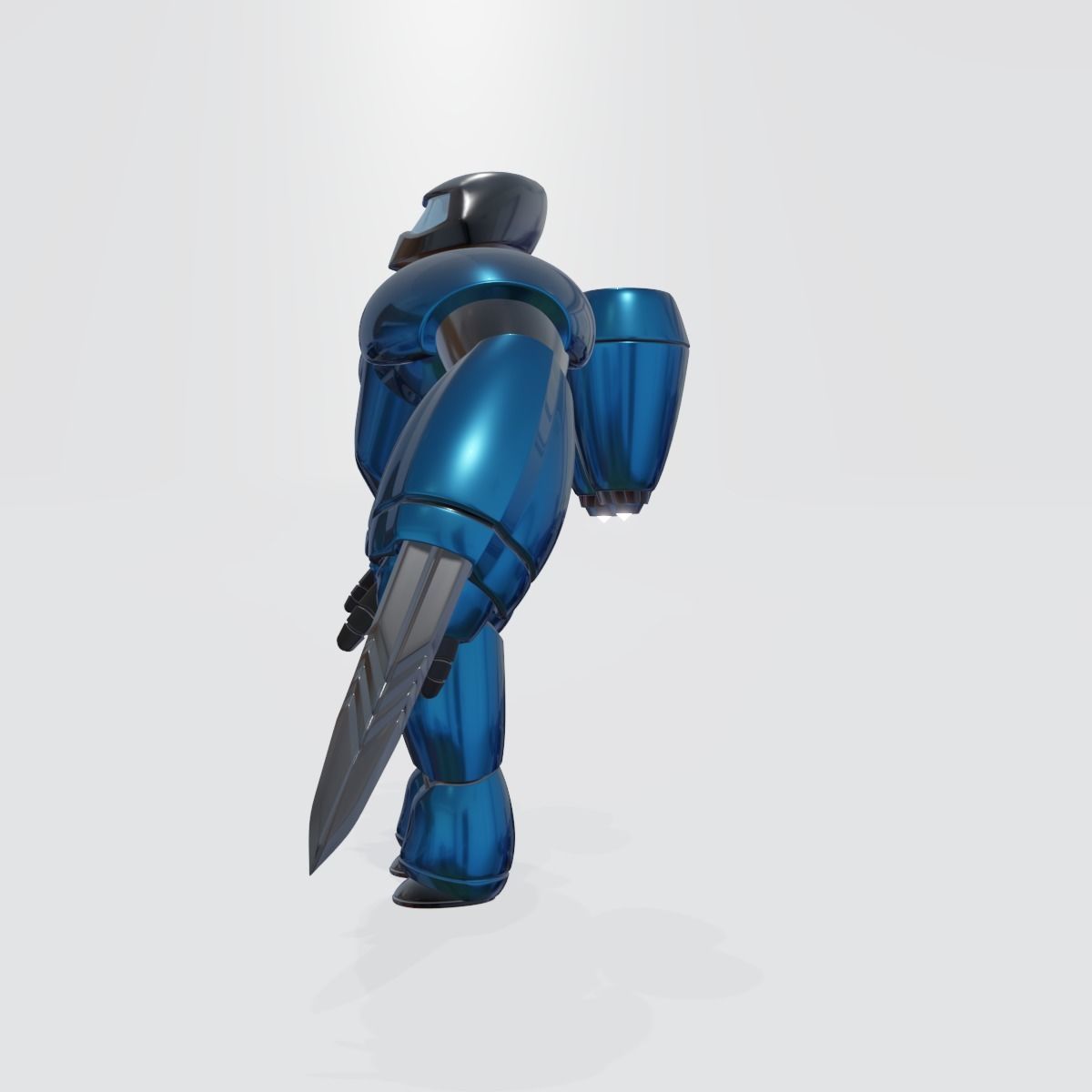 3D rocketman robot 3D model_2