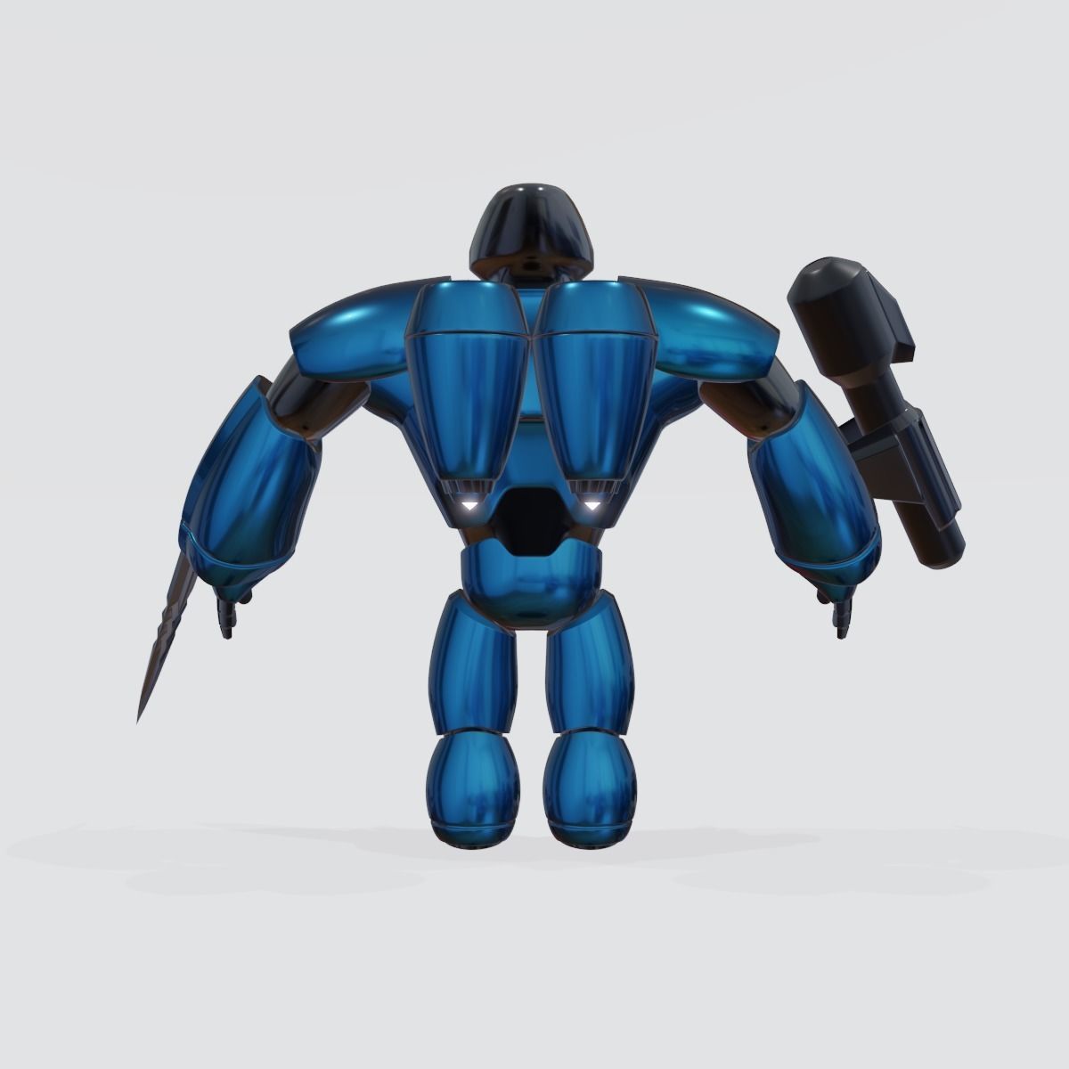 3D rocketman robot 3D model_4