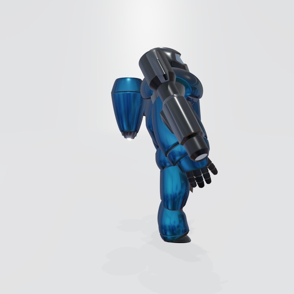 3D rocketman robot 3D model_6