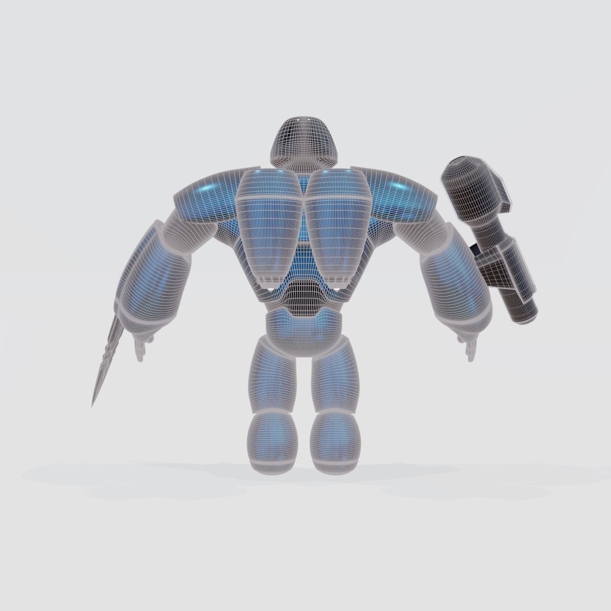 3D rocketman robot 3D model_11