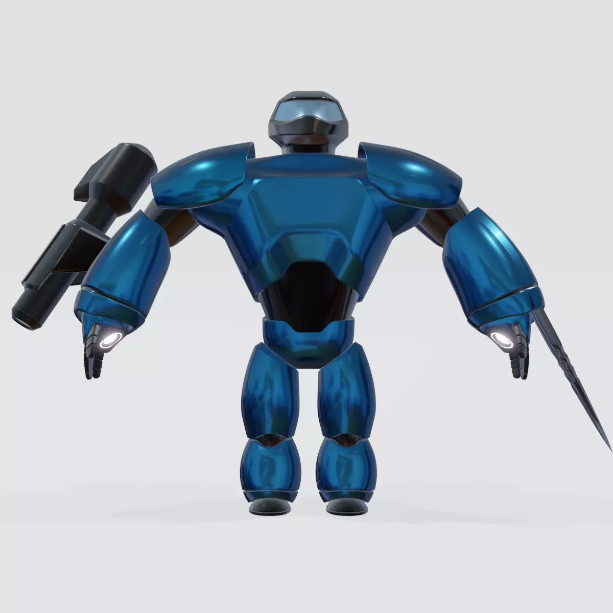3D rocketman robot 3D model_0
