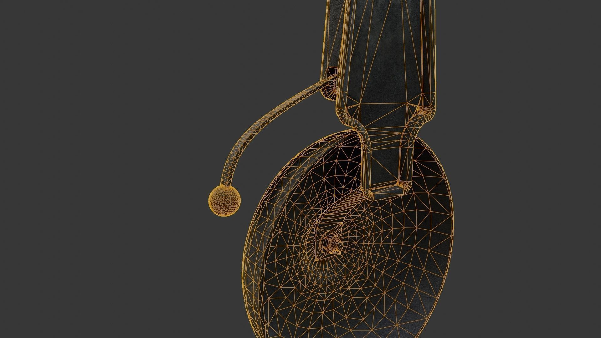 Old Dirty Electric Bell Low-poly 3D model_37