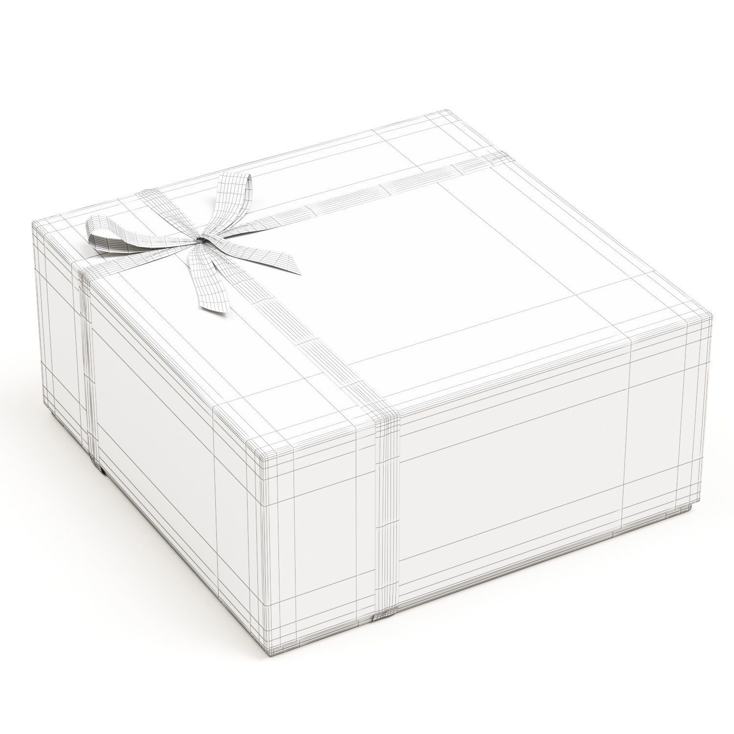 Fendi Luxury Packaging Boxes and Paper Bags Low-poly 3D model_15