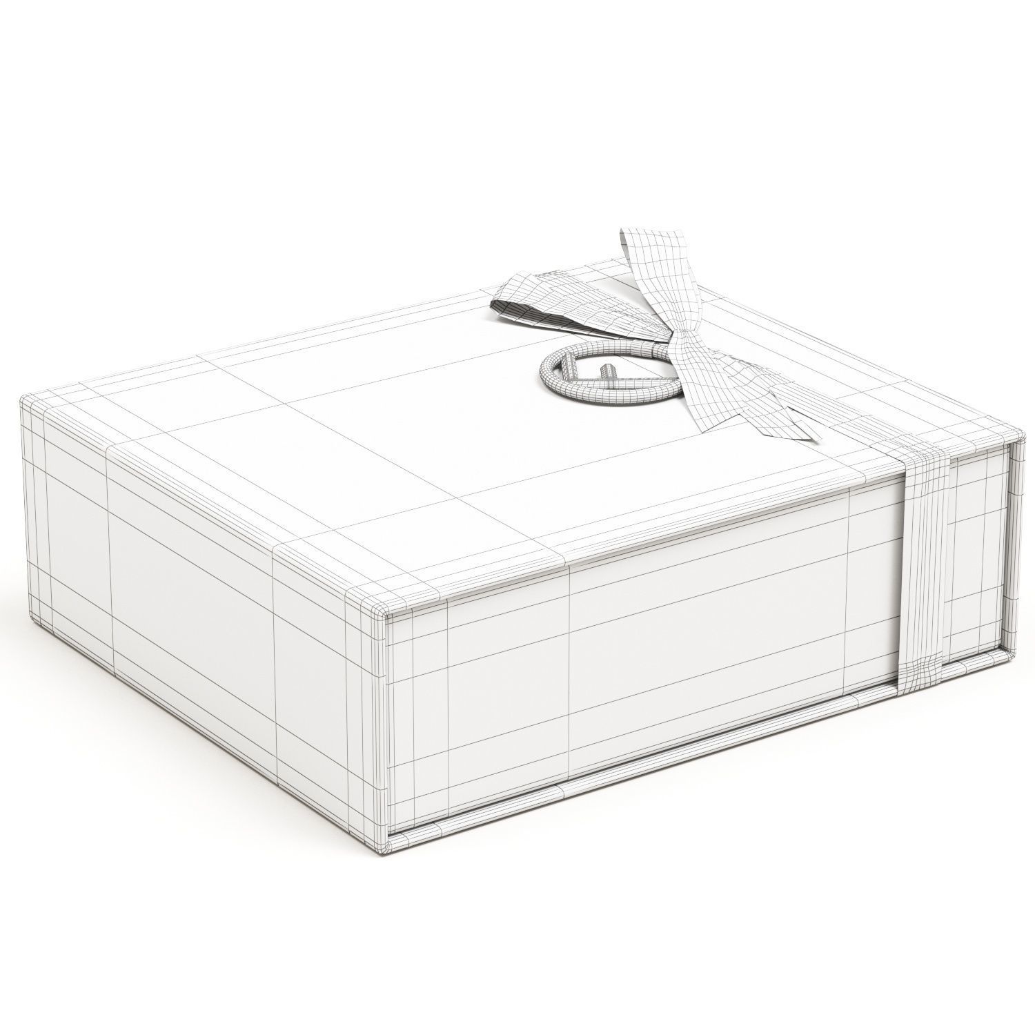 Fendi Luxury Packaging Boxes and Paper Bags Low-poly 3D model_11