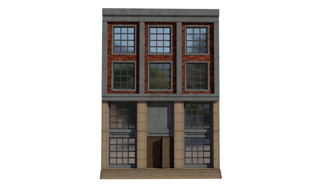 Factory building 1 3D model_6