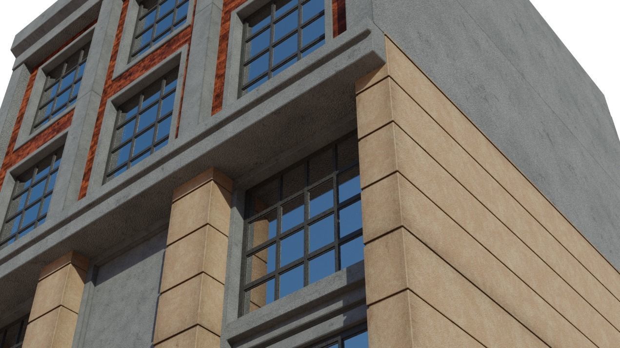 Factory building 1 3D model_2