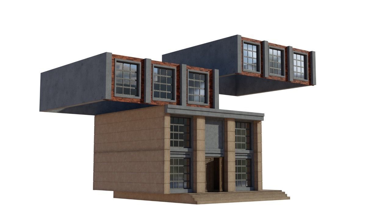 Factory building 1 3D model_4