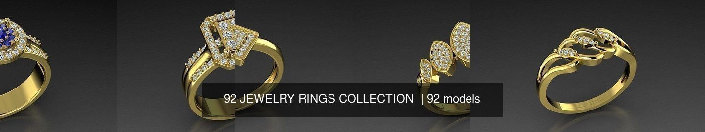 92 JEWELRY RINGS COLLECTION _25