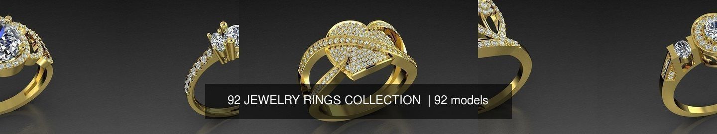 92 JEWELRY RINGS COLLECTION _34