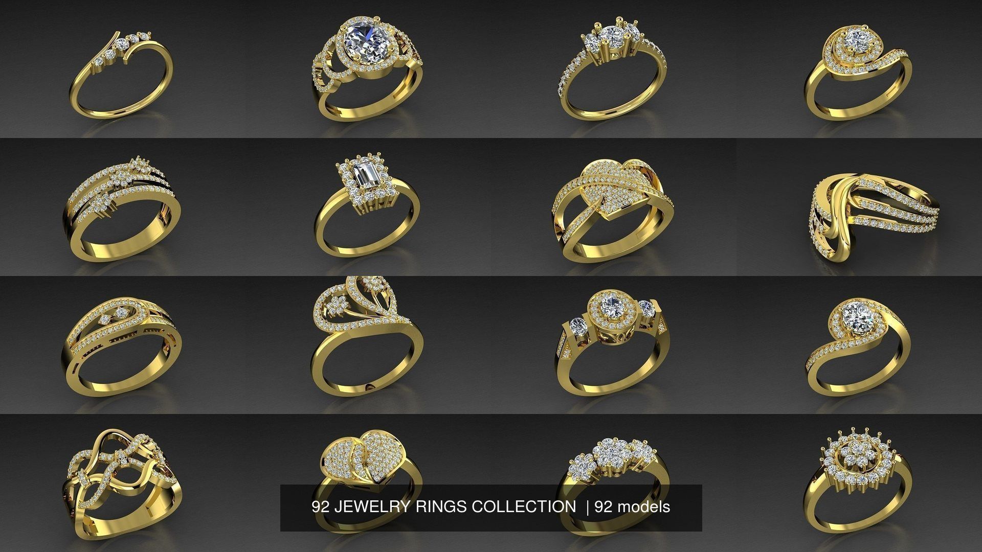 92 JEWELRY RINGS COLLECTION _14