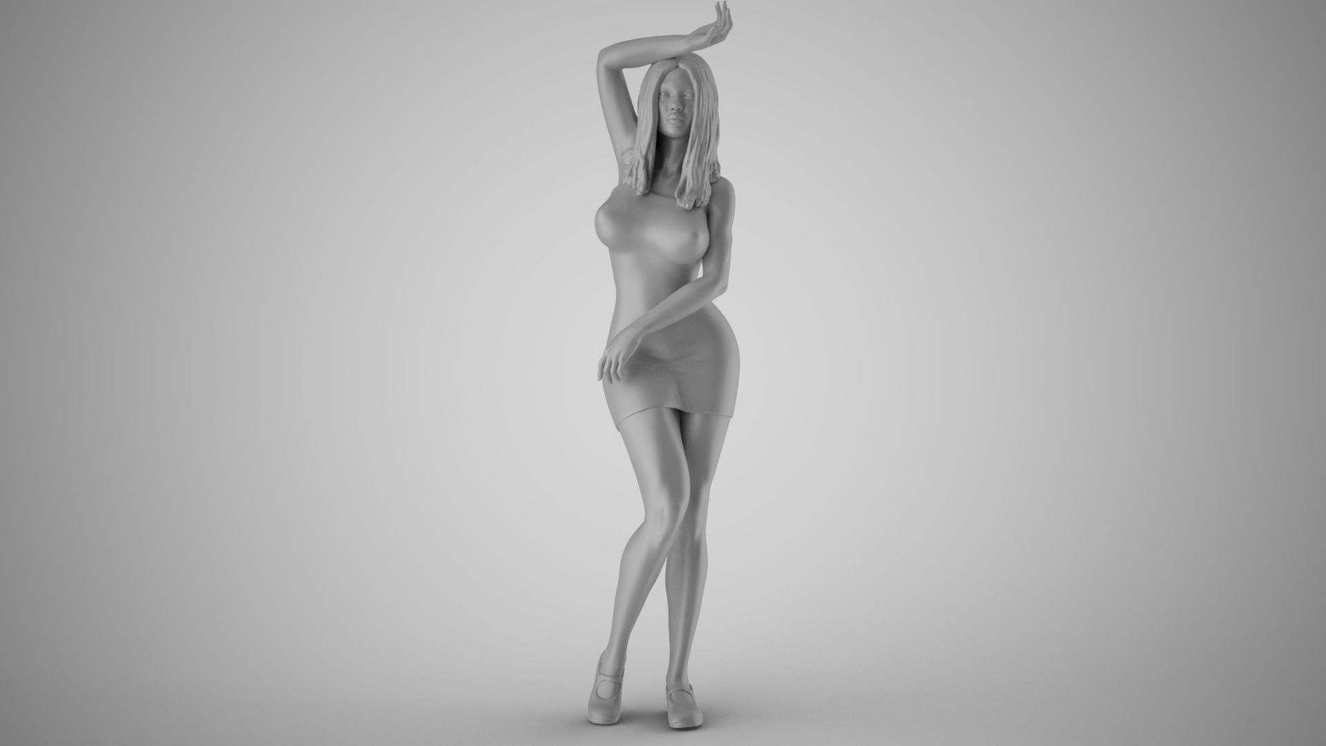 New Girl in Town 3D print model_2